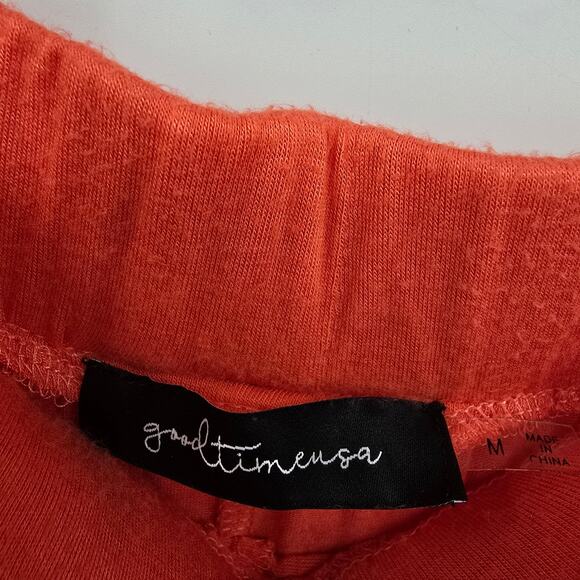 Good Times USA Women's Sleeveless Romper Jumpsuit Pockets Orange Size Medium - Picture 4 of 9